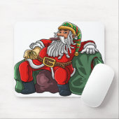 Jamaicaanse kerstman rasta santa claus rastafarian muismat (Met muis)