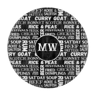 Jamaicaanse keuken Caribische keuken Monogram Snijplank