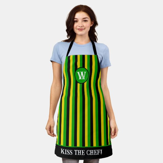 Jamaicaanse keuken en chef-kok schort (Gedragen)