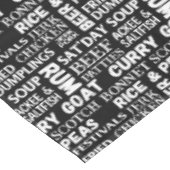 Jamaicaanse keuken typografisch Caribisch restaura Tafelkleed (Gekanteld)