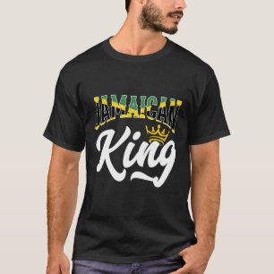 Jamaicaanse koning Jamaica Jamaicaanse vlag T-shirt