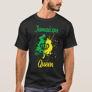 Jamaicaanse koningin Proud Jamaica Vrouwen Jamaic T-shirt
