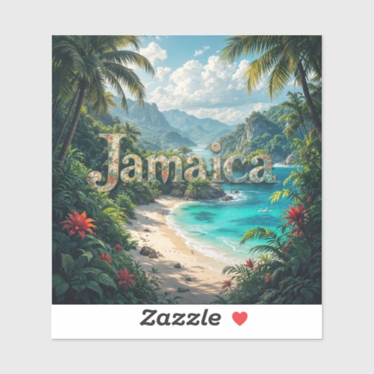 Jamaicaanse kreek sticker (Vel)