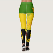 Jamaicaanse Leggings Leeuw van Juda-ontwerp (Achterkant)