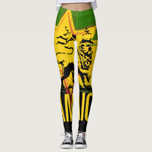Jamaicaanse Leggings Leeuw van Juda-ontwerp