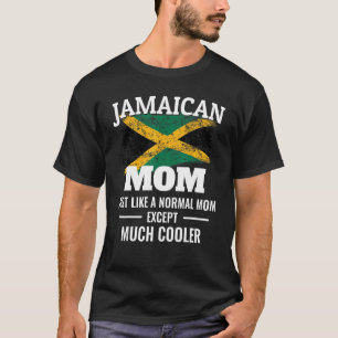 Jamaicaanse mam Much Cooler Jamaica vlag T-shirt