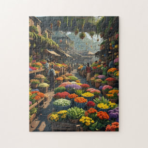 Jamaicaanse marktplaats legpuzzel