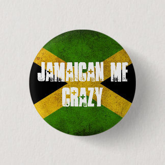 Jamaicaanse me gek ronde button 3,2 cm