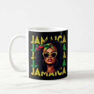 Jamaicaanse Meisje Jamaica Vlag Trotse Jamaicaanse Koffiemok