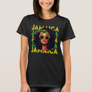 Jamaicaanse Meisje Jamaica Vlag Trotse Jamaicaanse T-shirt