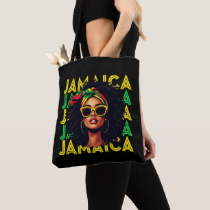 Jamaicaanse Meisje Jamaica Vlag Trotse Jamaicaanse Tote Bag