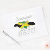 Jamaicaanse meisjes doen het beste! vierkante sticker (Envelop)