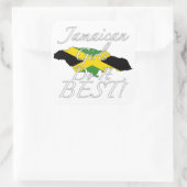 Jamaicaanse meisjes doen het beste! vierkante sticker (Tas)
