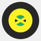 Jamaicaanse mod ronde Sticker (Voorkant)
