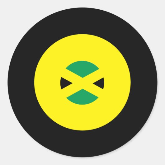 Jamaicaanse mod ronde Sticker (Voorkant)
