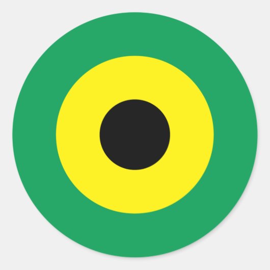 Jamaicaanse Mod Ronde Sticker 2 (Voorkant)
