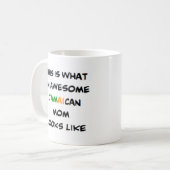 Jamaicaanse moeder, geweldig koffiemok (Voorkant links)
