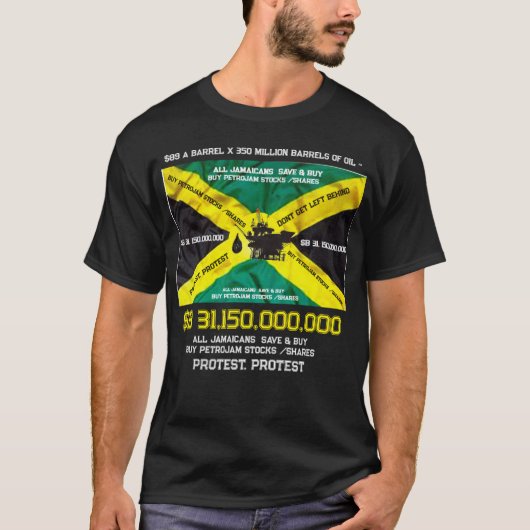JAMAÏCAANSE OLIE T-SHIRT (Voorkant)