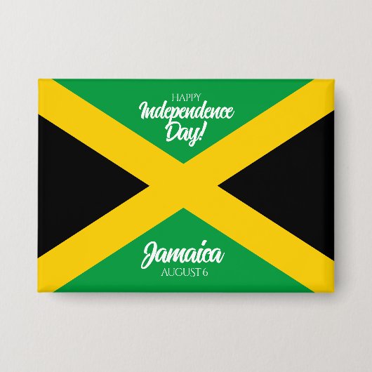 Jamaicaanse Onafhankelijkheidsdag Jamaica National Button (Voorkant)