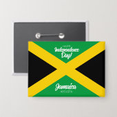 Jamaicaanse Onafhankelijkheidsdag Jamaica National Button (Voorkant / Achterkant)