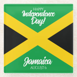 Jamaicaanse Onafhankelijkheidsdag Jamaica National Glazen Onderzetter