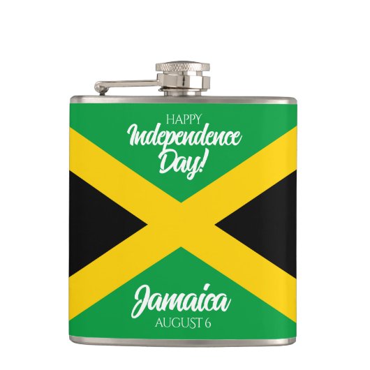 Jamaicaanse Onafhankelijkheidsdag Jamaica National Heupfles (Voorkant)