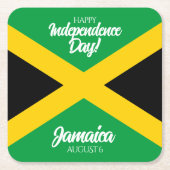 Jamaicaanse Onafhankelijkheidsdag Jamaica National Kartonnen Onderzetters (Voorkant)