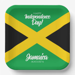 Jamaicaanse Onafhankelijkheidsdag Jamaica National Papieren Bordje