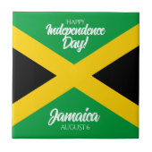 Jamaicaanse Onafhankelijkheidsdag Jamaica National Tegeltje (Voorkant)