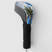 Jamaicaanse palmboom golfheadcover (Schuin)