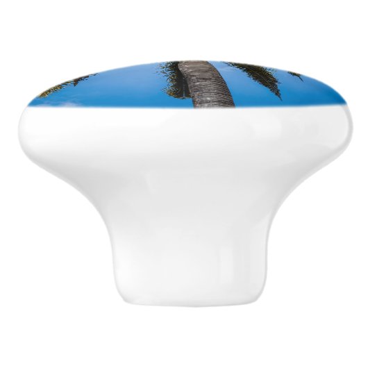 Jamaicaanse palmboom keramische knop (Zijkant)