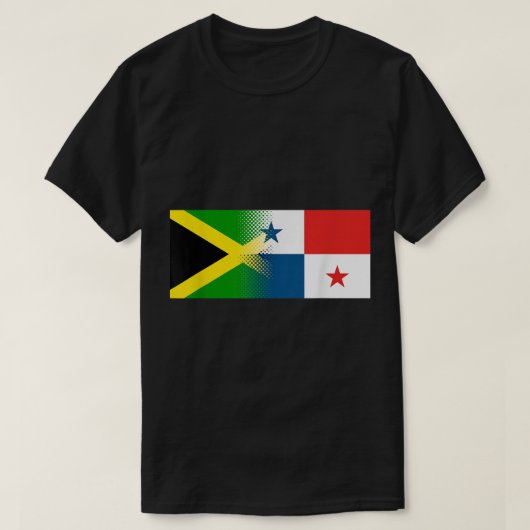 Jamaicaanse Panamese vlag Jamaica Panama T-shirt (Design voorkant)