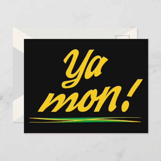 Jamaicaanse Patois Ya Mon Briefkaart (Voorkant / Achterkant)