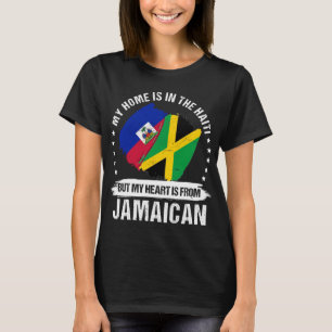 Jamaicaanse patriot Haïti vlag Haïtiaanse Jamaicaa T-shirt