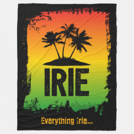 Jamaicaanse Patwah Rastafari Alles IRIE Cool Fleece Deken