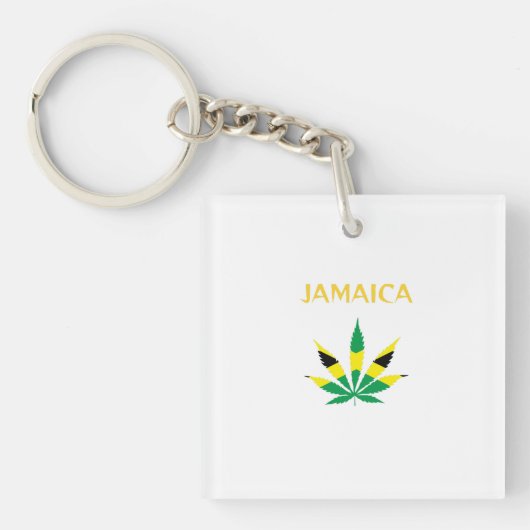 Jamaicaanse plant sleutelhanger (voorkant)