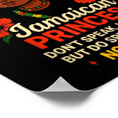 Jamaicaanse prinses trots grappige kleding voor vr poster (Hoek)