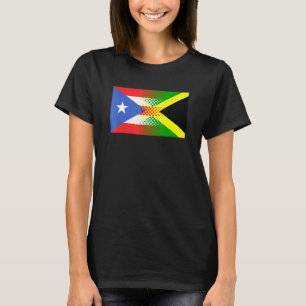 Jamaicaanse Puerto Ricaanse vlag Jamaica Puerto Ri T-shirt