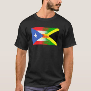 Jamaicaanse Puerto Ricaanse vlag Jamaica Puerto Ri T-shirt