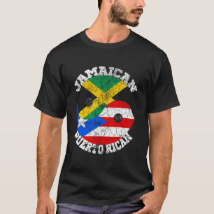 Jamaicaanse Puerto Ricaanse vlag Jamaicaanse Puert T-shirt