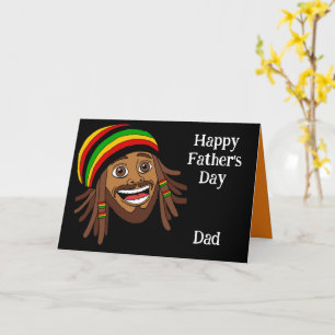 Jamaicaanse Rasta Fijne Vaderdag Kaart