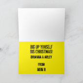 Jamaicaanse Rasta Patois Gelukkig Kerstmis Kaart (Binnen)