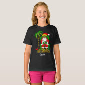 Jamaicaanse Rasta Santa Claus Kerstvakantie T-shirt (Voorkant volledig)