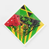 Jamaicaanse Reggae Party Servet (Hoek)