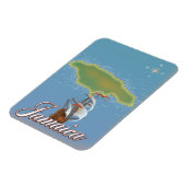Jamaicaanse reis eiland kaart magneet (Linkerzijde)