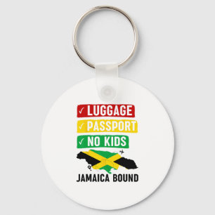 Jamaicaanse Reis Vakantie Outfit Naar Jamaica Mann Sleutelhanger