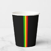 Jamaicaanse Schattige Rasta Man Gepersonaliseerd Papieren Bekers (Achterkant)
