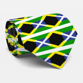 Jamaicaanse Schotse vlag - Jamaica - Schotland Stropdas (Opgerold)