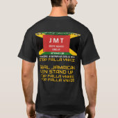 Jamaicaanse SOUL BROTHERS Basic Donker T-shirt (Achterkant)