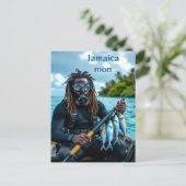 Jamaicaanse speervisser briefkaart (Staand voorkant)
